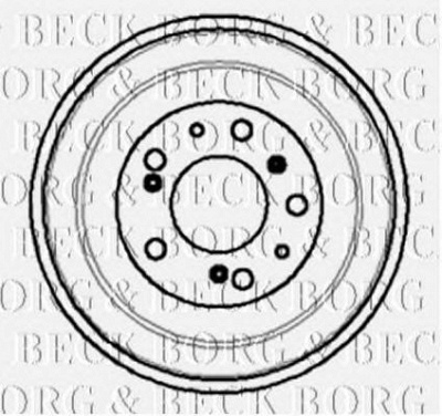 BORG & BECK bbr7011 -  Тормозной барабан